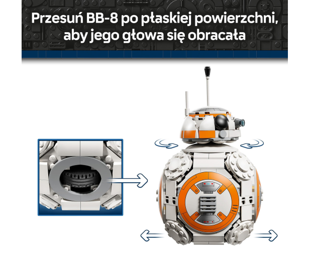 LEGO STAR WARS 75452 Droid astromechaniczny BB-8™ - 1473556 - zdjęcie 9